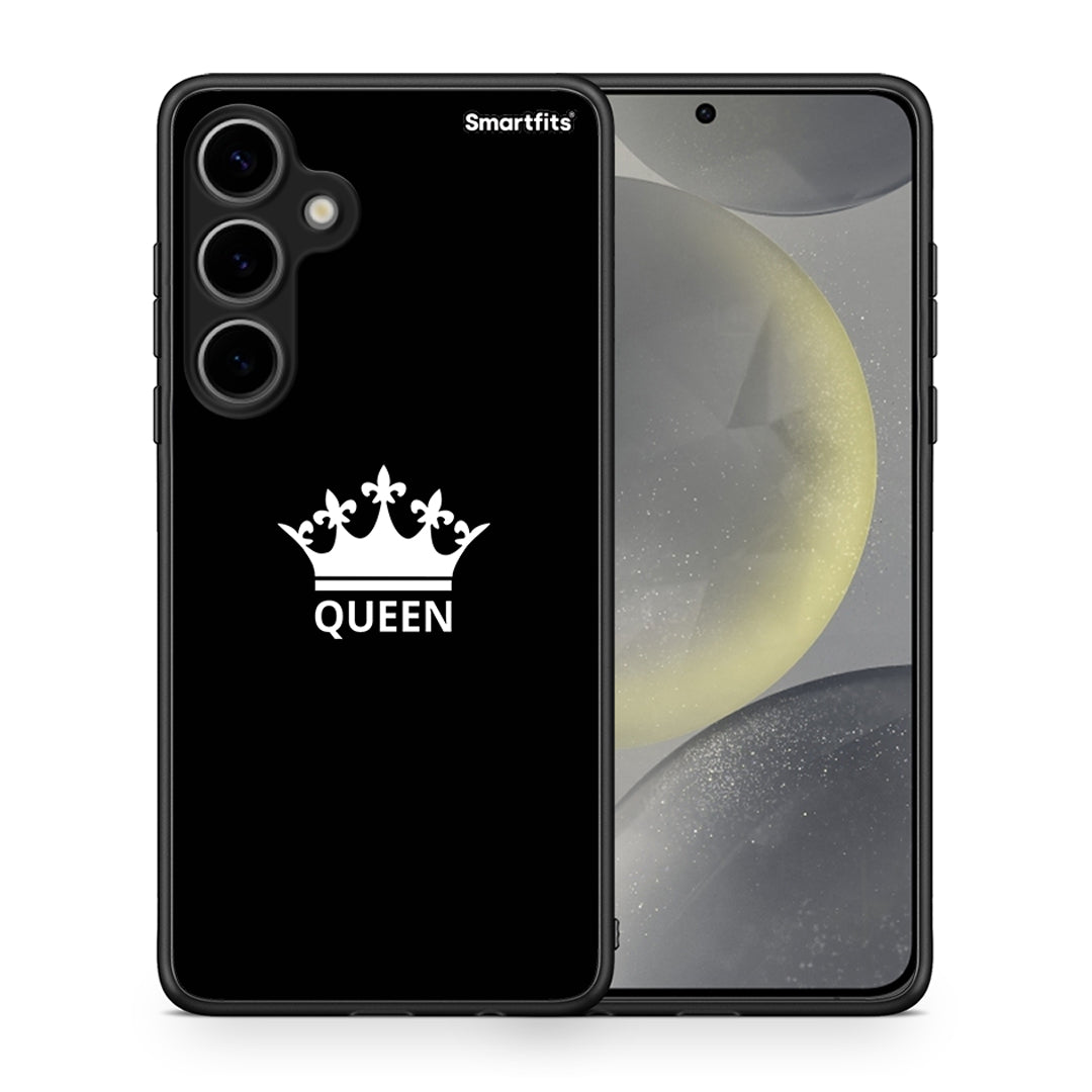 Θήκη Samsung Galaxy S24 Plus Queen Valentine από τη Smartfits με σχέδιο στο πίσω μέρος και μαύρο περίβλημα | Samsung Galaxy S24 Plus Queen Valentine case with colorful back and black bezels