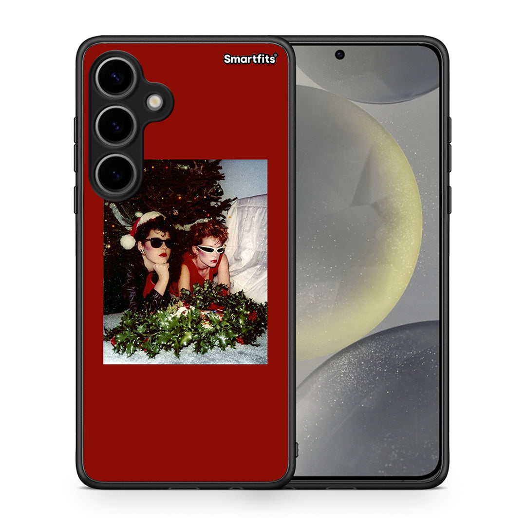 Θήκη Samsung Galaxy S24 Plus Waiting For Xmas από τη Smartfits με σχέδιο στο πίσω μέρος και μαύρο περίβλημα | Samsung Galaxy S24 Plus Waiting For Xmas case with colorful back and black bezels