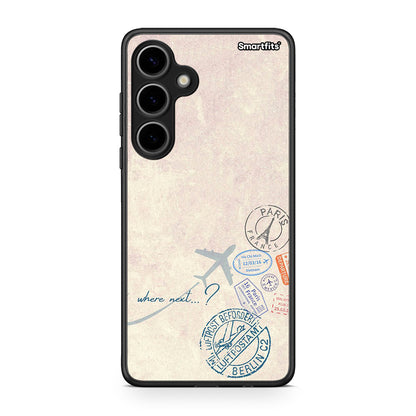 Samsung Galaxy S24 Plus Where Next Θήκη από τη Smartfits με σχέδιο στο πίσω μέρος και μαύρο περίβλημα | Smartphone case with colorful back and black bezels by Smartfits