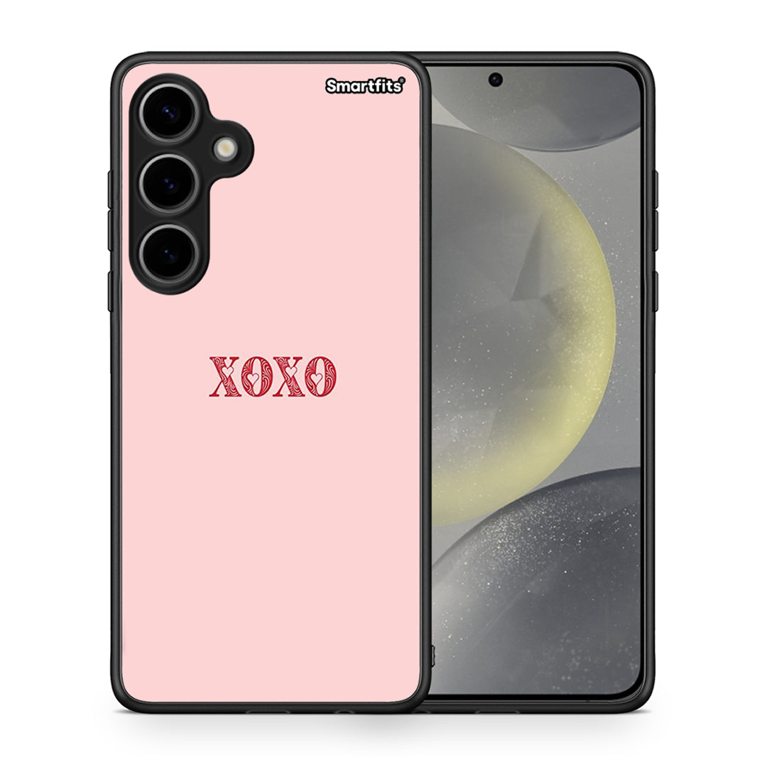 Θήκη Samsung Galaxy S24 Plus XOXO Love από τη Smartfits με σχέδιο στο πίσω μέρος και μαύρο περίβλημα | Samsung Galaxy S24 Plus XOXO Love case with colorful back and black bezels