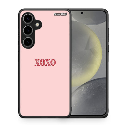 Θήκη Samsung Galaxy S24 Plus XOXO Love από τη Smartfits με σχέδιο στο πίσω μέρος και μαύρο περίβλημα | Samsung Galaxy S24 Plus XOXO Love case with colorful back and black bezels