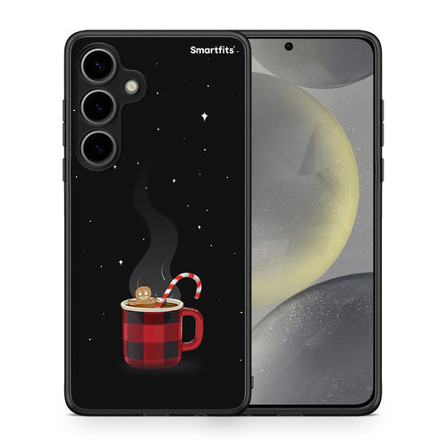 Θήκη Samsung Galaxy S24 Plus Xmas Bathing από τη Smartfits με σχέδιο στο πίσω μέρος και μαύρο περίβλημα | Samsung Galaxy S24 Plus Xmas Bathing case with colorful back and black bezels