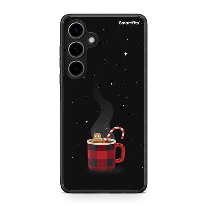 Samsung Galaxy S24 Plus Xmas Bathing θήκη από τη Smartfits με σχέδιο στο πίσω μέρος και μαύρο περίβλημα | Smartphone case with colorful back and black bezels by Smartfits