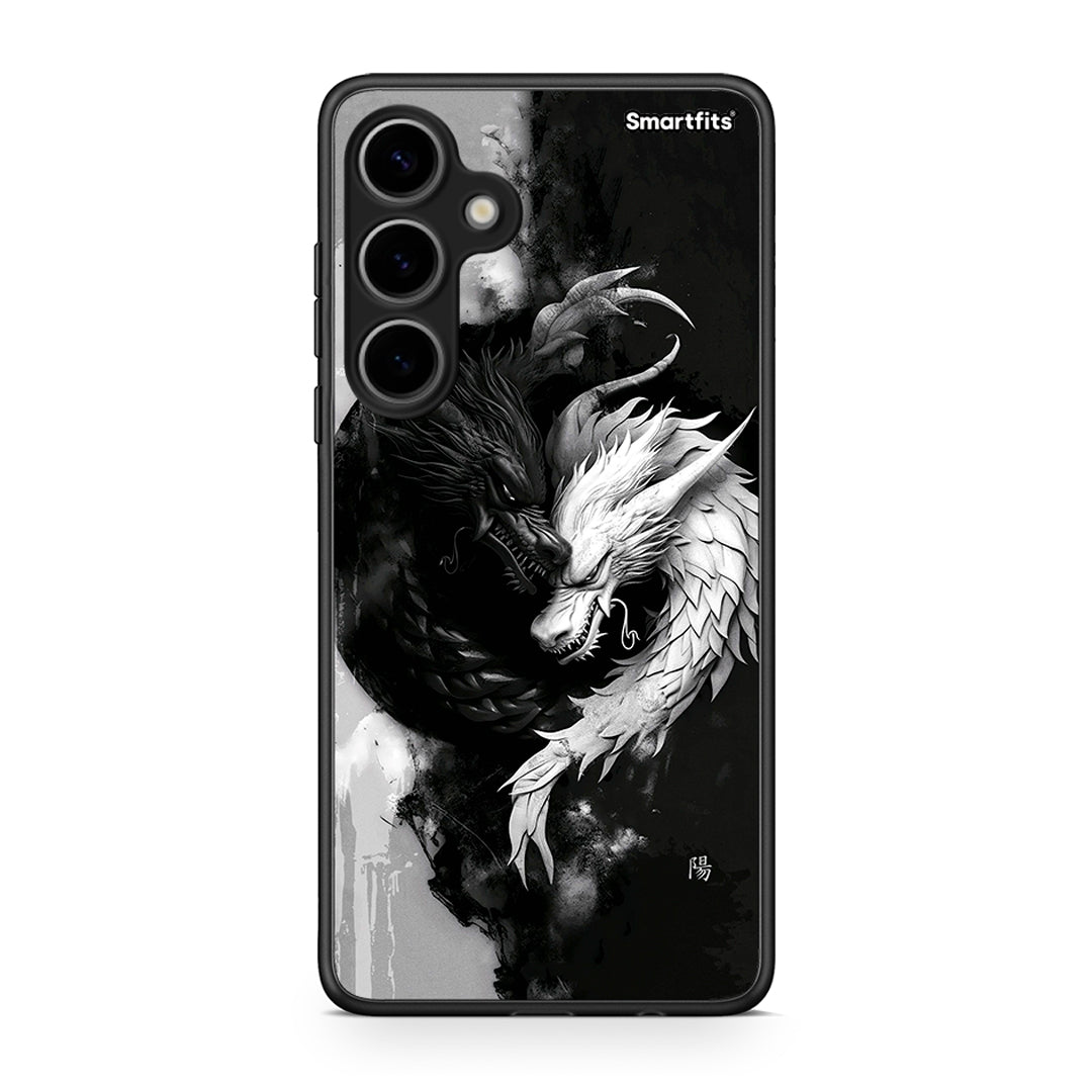 Samsung Galaxy S24 Plus Yin Yang Θήκη από τη Smartfits με σχέδιο στο πίσω μέρος και μαύρο περίβλημα | Smartphone case with colorful back and black bezels by Smartfits