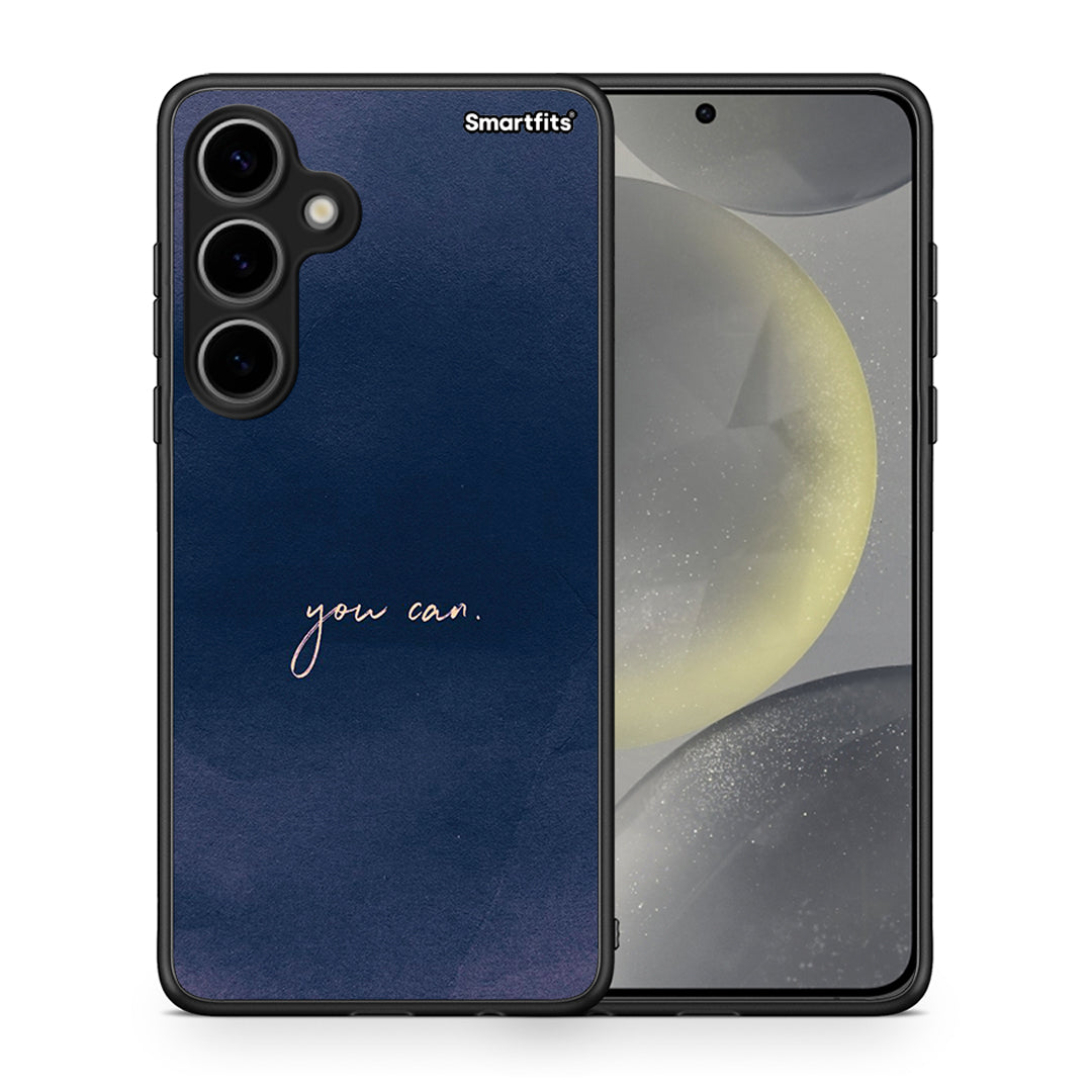 Θήκη Samsung Galaxy S24 Plus You Can από τη Smartfits με σχέδιο στο πίσω μέρος και μαύρο περίβλημα | Samsung Galaxy S24 Plus You Can case with colorful back and black bezels