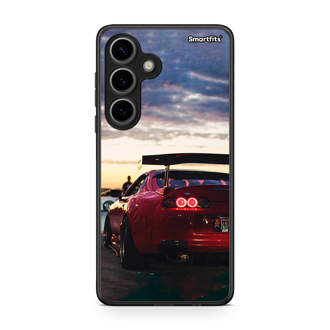 Samsung Galaxy S24 Racing Supra θήκη από τη Smartfits με σχέδιο στο πίσω μέρος και μαύρο περίβλημα | Smartphone case with colorful back and black bezels by Smartfits