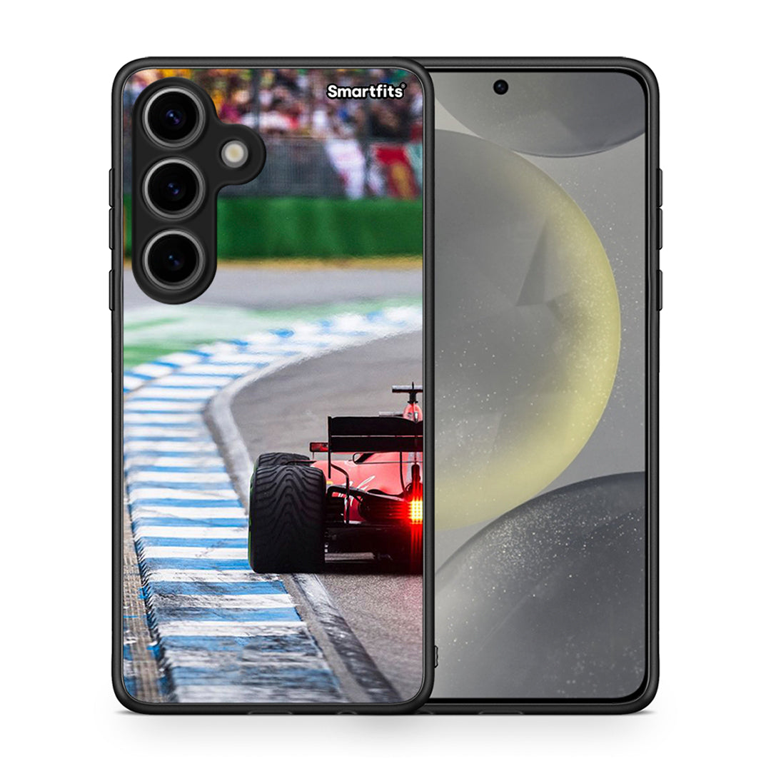 Θήκη Samsung Galaxy S24 Racing Vibes από τη Smartfits με σχέδιο στο πίσω μέρος και μαύρο περίβλημα | Samsung Galaxy S24 Racing Vibes case with colorful back and black bezels