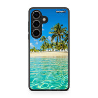 Thumbnail for Samsung Galaxy S24 Tropical Vibes Θήκη από τη Smartfits με σχέδιο στο πίσω μέρος και μαύρο περίβλημα | Smartphone case with colorful back and black bezels by Smartfits