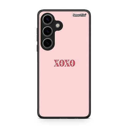 Samsung Galaxy S24 XOXO Love θήκη από τη Smartfits με σχέδιο στο πίσω μέρος και μαύρο περίβλημα | Smartphone case with colorful back and black bezels by Smartfits