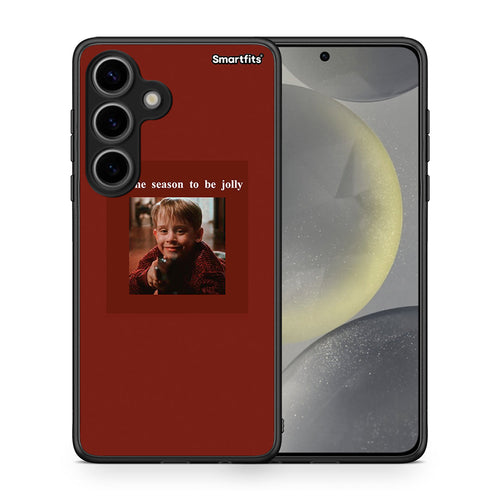 Θήκη Samsung Galaxy S24 Xmas Ultimate Spirit από τη Smartfits με σχέδιο στο πίσω μέρος και μαύρο περίβλημα | Samsung Galaxy S24 Xmas Ultimate Spirit case with colorful back and black bezels