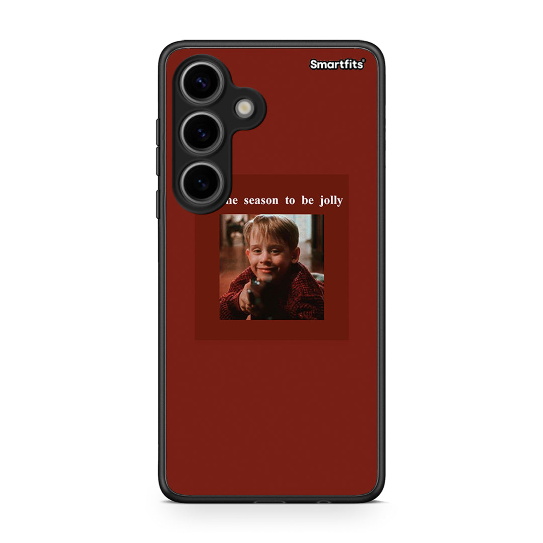 Samsung Galaxy S24 Xmas Ultimate Spirit θήκη από τη Smartfits με σχέδιο στο πίσω μέρος και μαύρο περίβλημα | Smartphone case with colorful back and black bezels by Smartfits