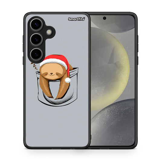 Θήκη Samsung Galaxy S24 Xmas Zzzz από τη Smartfits με σχέδιο στο πίσω μέρος και μαύρο περίβλημα | Samsung Galaxy S24 Xmas Zzzz case with colorful back and black bezels