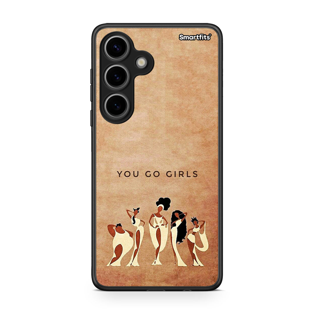 Samsung Galaxy S24 You Go Girl θήκη από τη Smartfits με σχέδιο στο πίσω μέρος και μαύρο περίβλημα | Smartphone case with colorful back and black bezels by Smartfits