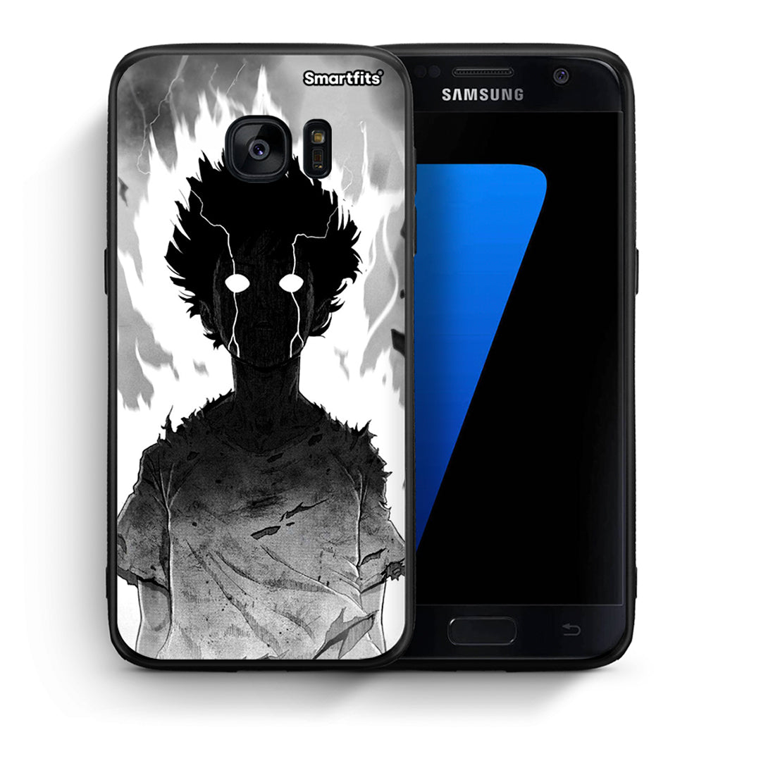 Θήκη Samsung S7 Anime Boy από τη Smartfits με σχέδιο στο πίσω μέρος και μαύρο περίβλημα | Samsung S7 Anime Boy case with colorful back and black bezels