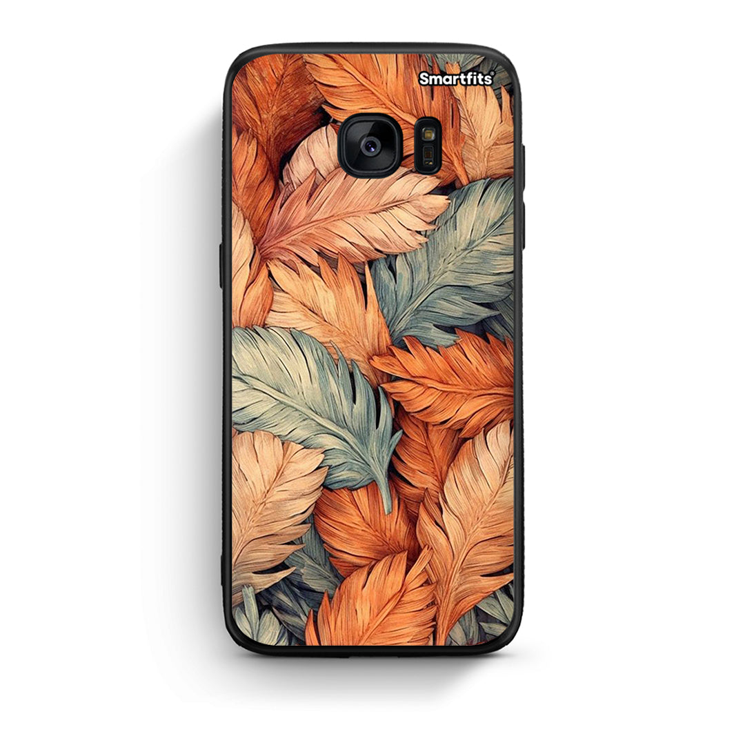 samsung s7 Autumn Leaves Θήκη από τη Smartfits με σχέδιο στο πίσω μέρος και μαύρο περίβλημα | Smartphone case with colorful back and black bezels by Smartfits