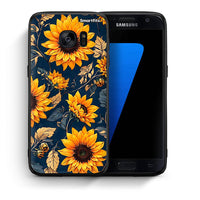 Thumbnail for Θήκη Samsung S7 Autumn Sunflowers από τη Smartfits με σχέδιο στο πίσω μέρος και μαύρο περίβλημα | Samsung S7 Autumn Sunflowers case with colorful back and black bezels