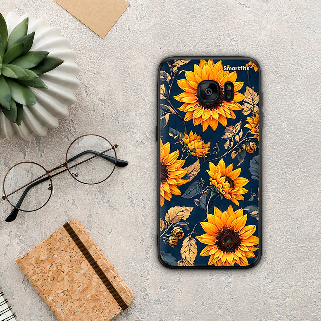 Autumn Sunflowers - Samsung Galaxy S7 θήκη