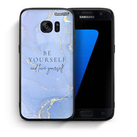 Thumbnail for Θήκη Samsung S7 Be Yourself από τη Smartfits με σχέδιο στο πίσω μέρος και μαύρο περίβλημα | Samsung S7 Be Yourself case with colorful back and black bezels