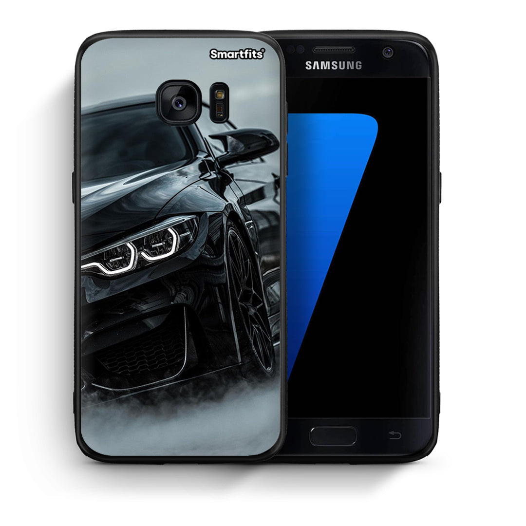 Θήκη Samsung S7 Black BMW από τη Smartfits με σχέδιο στο πίσω μέρος και μαύρο περίβλημα | Samsung S7 Black BMW case with colorful back and black bezels