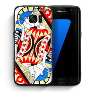 Thumbnail for Θήκη Samsung S7 Edge Card Love από τη Smartfits με σχέδιο στο πίσω μέρος και μαύρο περίβλημα | Samsung S7 Edge Card Love case with colorful back and black bezels