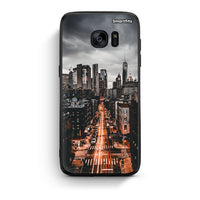 Thumbnail for samsung s7 City Lights θήκη από τη Smartfits με σχέδιο στο πίσω μέρος και μαύρο περίβλημα | Smartphone case with colorful back and black bezels by Smartfits