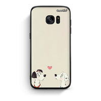 Thumbnail for samsung s7 edge Dalmatians Love θήκη από τη Smartfits με σχέδιο στο πίσω μέρος και μαύρο περίβλημα | Smartphone case with colorful back and black bezels by Smartfits