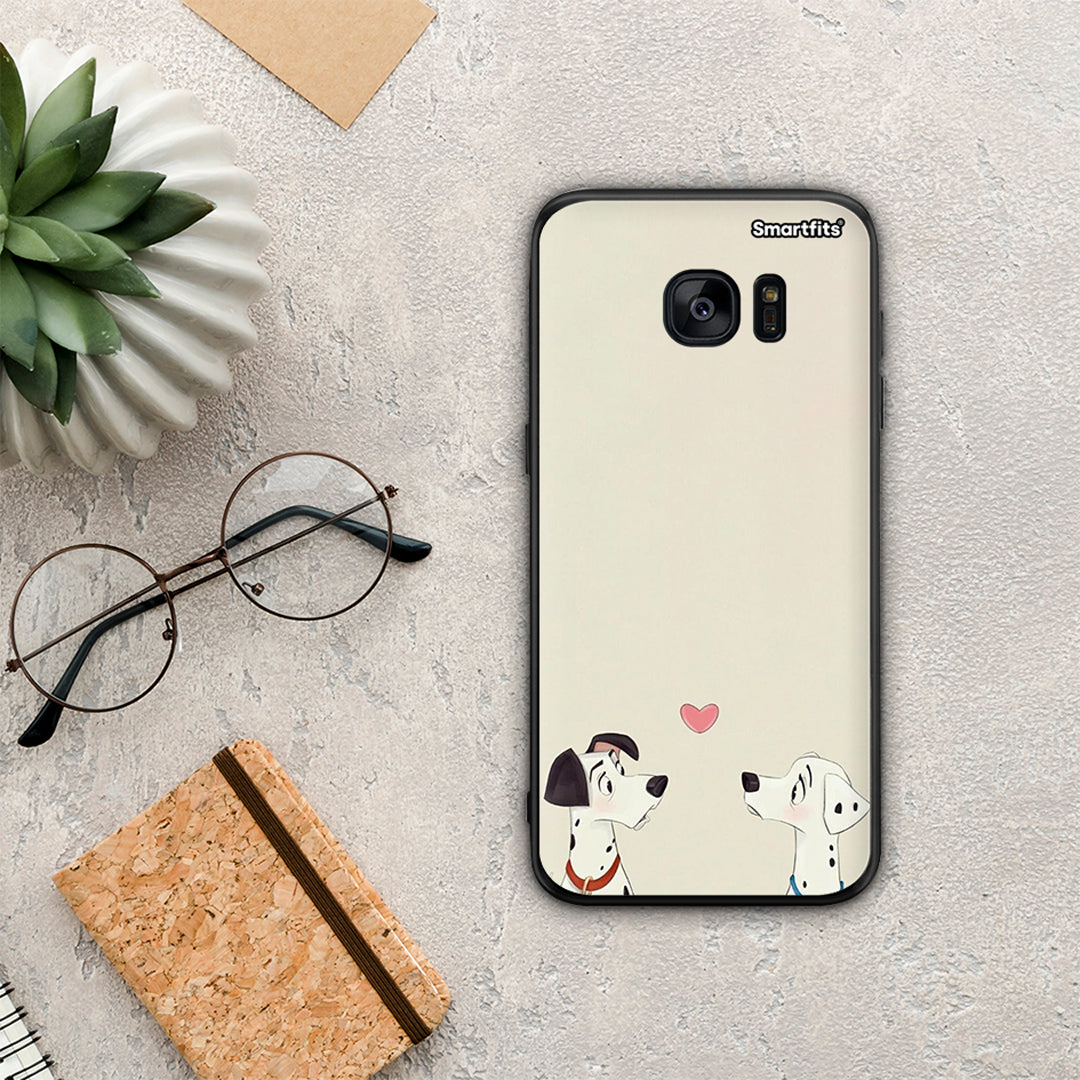 Dalmatians Love - Samsung Galaxy S7 Edge θήκη