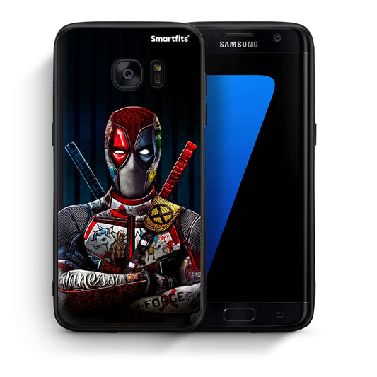 Θήκη Samsung S7 Edge Funny Guy από τη Smartfits με σχέδιο στο πίσω μέρος και μαύρο περίβλημα | Samsung S7 Edge Funny Guy case with colorful back and black bezels