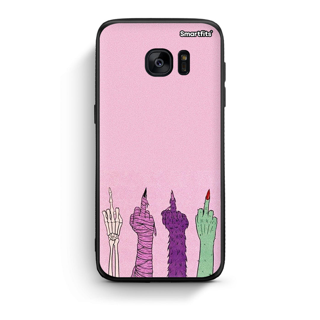 samsung s7 edge Halloween Be A Lady Θήκη από τη Smartfits με σχέδιο στο πίσω μέρος και μαύρο περίβλημα | Smartphone case with colorful back and black bezels by Smartfits