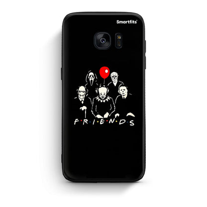 samsung s7 edge Halloween Friends Θήκη από τη Smartfits με σχέδιο στο πίσω μέρος και μαύρο περίβλημα | Smartphone case with colorful back and black bezels by Smartfits