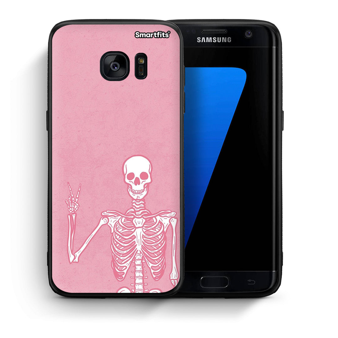 Θήκη Samsung S7 Edge Halloween Motivation από τη Smartfits με σχέδιο στο πίσω μέρος και μαύρο περίβλημα | Samsung S7 Edge Halloween Motivation case with colorful back and black bezels