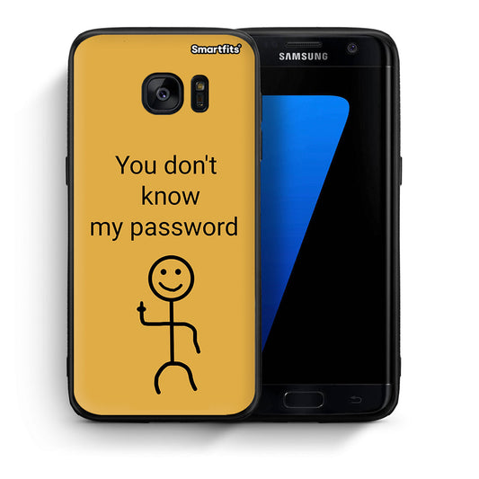 Θήκη Samsung S7 Edge My Password από τη Smartfits με σχέδιο στο πίσω μέρος και μαύρο περίβλημα | Samsung S7 Edge My Password case with colorful back and black bezels