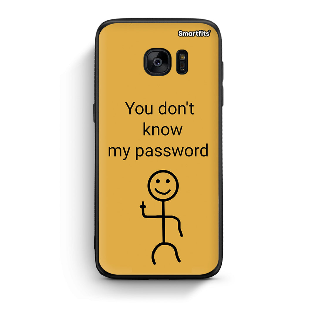 samsung s7 edge My Password Θήκη από τη Smartfits με σχέδιο στο πίσω μέρος και μαύρο περίβλημα | Smartphone case with colorful back and black bezels by Smartfits