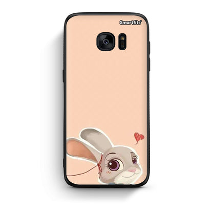 samsung s7 edge Nick Wilde And Judy Hopps Love 2 θήκη από τη Smartfits με σχέδιο στο πίσω μέρος και μαύρο περίβλημα | Smartphone case with colorful back and black bezels by Smartfits