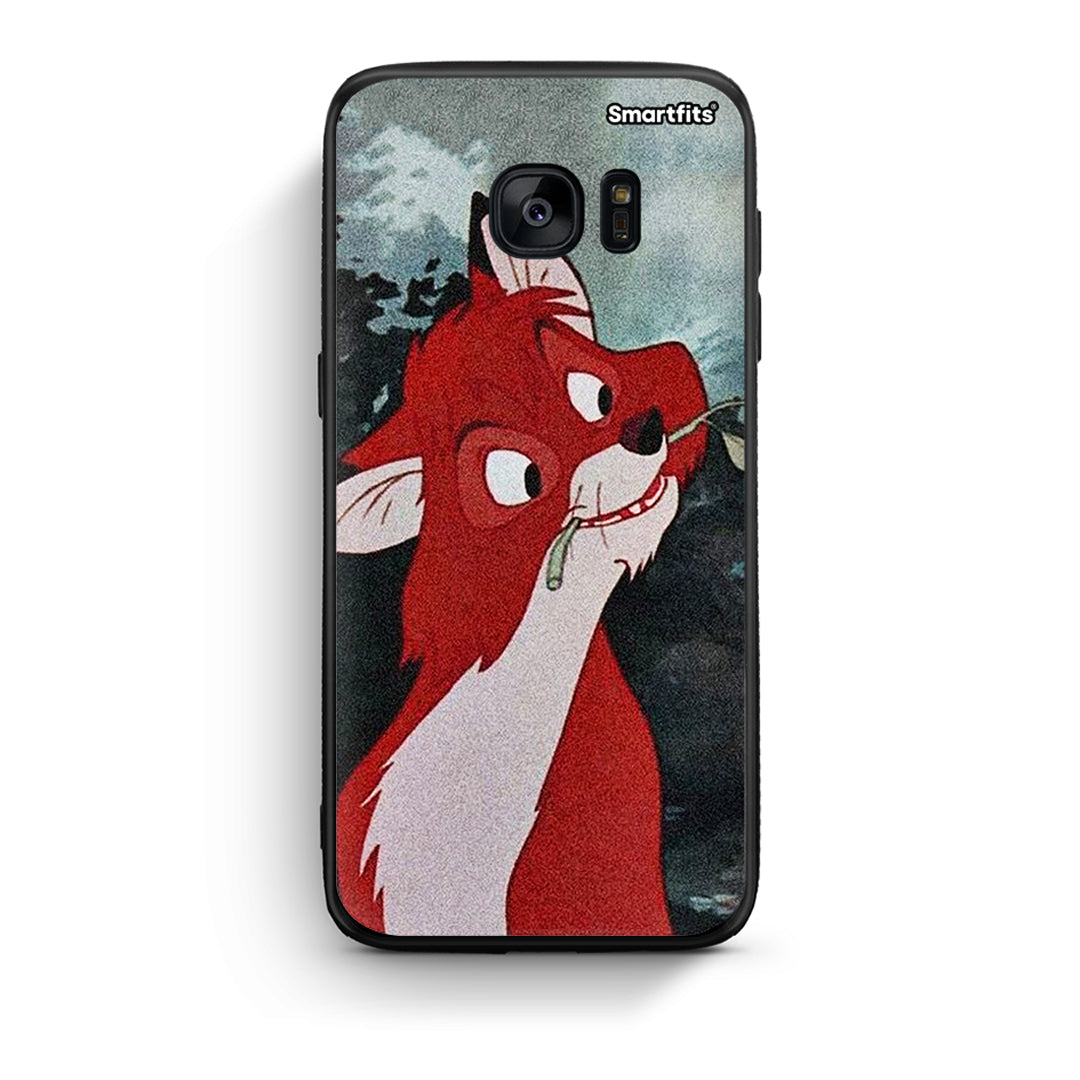 samsung s7 Tod And Vixey Love 1 θήκη από τη Smartfits με σχέδιο στο πίσω μέρος και μαύρο περίβλημα | Smartphone case with colorful back and black bezels by Smartfits
