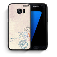 Thumbnail for Θήκη Samsung S7 Edge Where Next από τη Smartfits με σχέδιο στο πίσω μέρος και μαύρο περίβλημα | Samsung S7 Edge Where Next case with colorful back and black bezels