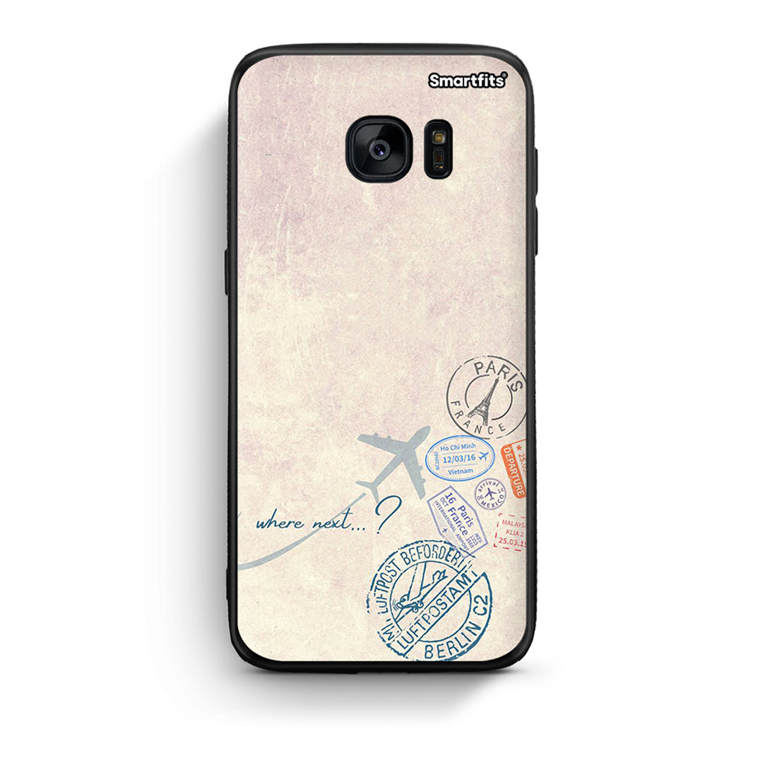 samsung s7 edge Where Next Θήκη από τη Smartfits με σχέδιο στο πίσω μέρος και μαύρο περίβλημα | Smartphone case with colorful back and black bezels by Smartfits