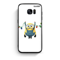 Thumbnail for samsung s7 Xmas Minion Lights θήκη από τη Smartfits με σχέδιο στο πίσω μέρος και μαύρο περίβλημα | Smartphone case with colorful back and black bezels by Smartfits