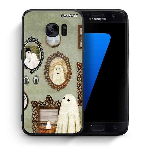 Θήκη Samsung S7 Halloween Ghost Season από τη Smartfits με σχέδιο στο πίσω μέρος και μαύρο περίβλημα | Samsung S7 Halloween Ghost Season case with colorful back and black bezels