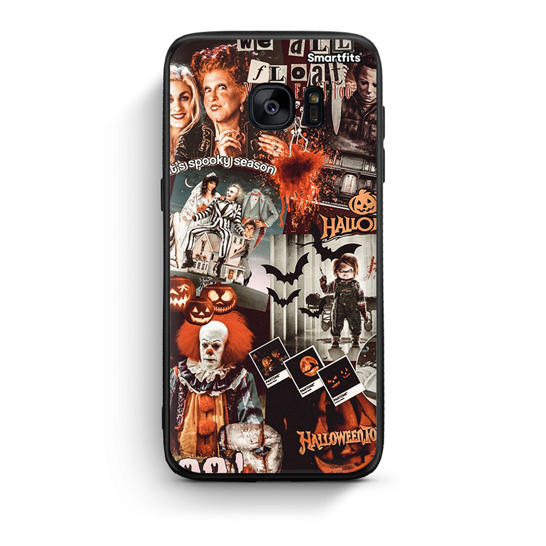 samsung s7 Halloween Spooky Season Θήκη από τη Smartfits με σχέδιο στο πίσω μέρος και μαύρο περίβλημα | Smartphone case with colorful back and black bezels by Smartfits