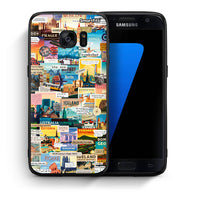Thumbnail for Θήκη Samsung S7 Live To Travel από τη Smartfits με σχέδιο στο πίσω μέρος και μαύρο περίβλημα | Samsung S7 Live To Travel case with colorful back and black bezels