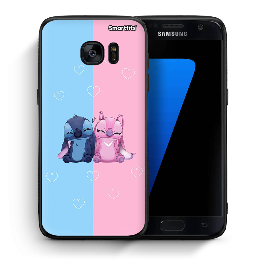 Θήκη Samsung S7 Stitch And Angel από τη Smartfits με σχέδιο στο πίσω μέρος και μαύρο περίβλημα | Samsung S7 Stitch And Angel case with colorful back and black bezels