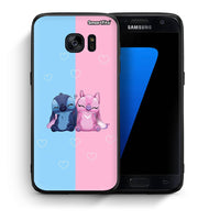 Thumbnail for Θήκη Samsung S7 Stitch And Angel από τη Smartfits με σχέδιο στο πίσω μέρος και μαύρο περίβλημα | Samsung S7 Stitch And Angel case with colorful back and black bezels