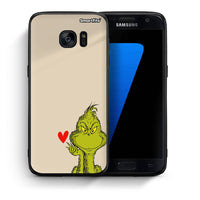 Thumbnail for Θήκη Samsung S7 Xmas Grinch από τη Smartfits με σχέδιο στο πίσω μέρος και μαύρο περίβλημα | Samsung S7 Xmas Grinch case with colorful back and black bezels