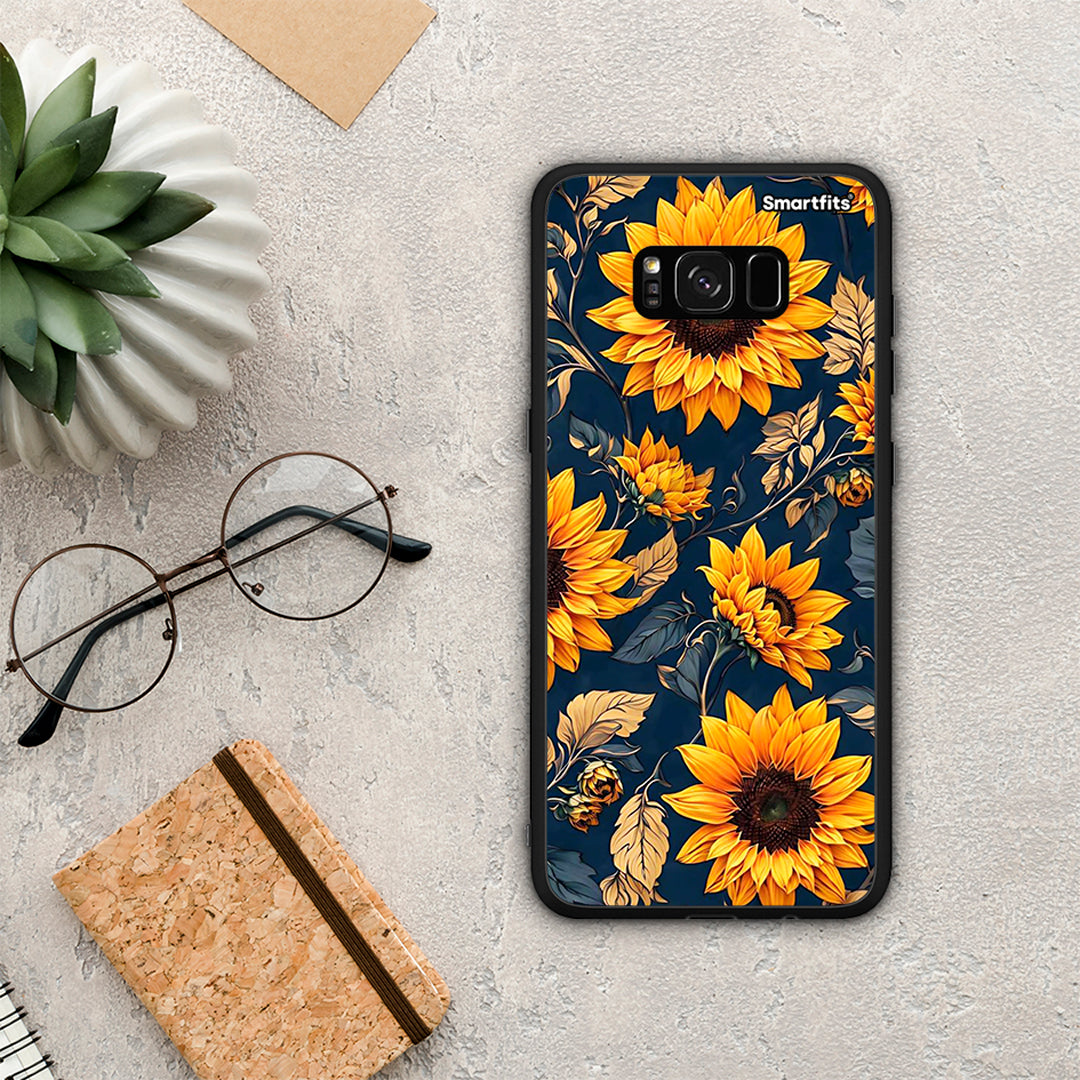 Autumn Sunflowers - Samsung Galaxy S8+ θήκη