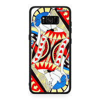 Thumbnail for Samsung S8+ Card Love θήκη από τη Smartfits με σχέδιο στο πίσω μέρος και μαύρο περίβλημα | Smartphone case with colorful back and black bezels by Smartfits