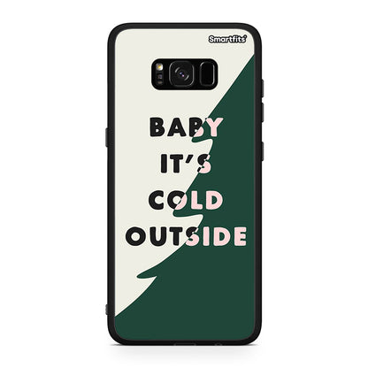Samsung S8+ Cold Outside θήκη από τη Smartfits με σχέδιο στο πίσω μέρος και μαύρο περίβλημα | Smartphone case with colorful back and black bezels by Smartfits