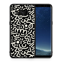 Thumbnail for Θήκη Samsung S8 Doodle Art από τη Smartfits με σχέδιο στο πίσω μέρος και μαύρο περίβλημα | Samsung S8 Doodle Art case with colorful back and black bezels