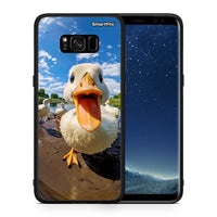 Thumbnail for Θήκη Samsung S8+ Duck Face από τη Smartfits με σχέδιο στο πίσω μέρος και μαύρο περίβλημα | Samsung S8+ Duck Face case with colorful back and black bezels