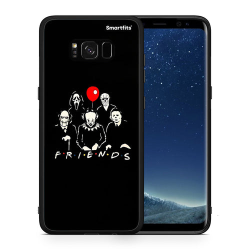 Θήκη Samsung S8 Halloween Friends από τη Smartfits με σχέδιο στο πίσω μέρος και μαύρο περίβλημα | Samsung S8 Halloween Friends case with colorful back and black bezels